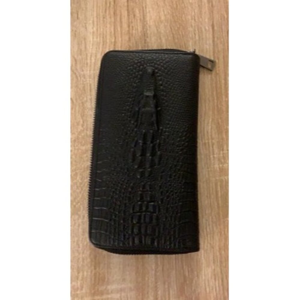 New Genuine Leather Cool Long Wallets for Men Personalized Zip Around Wallet